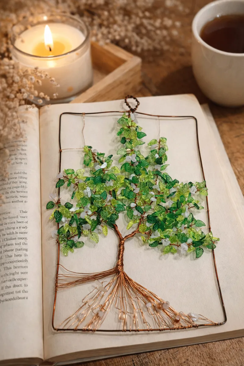 Drátovaný strom života Strážce z minerálů, Autorská tvorba Petra Macháčková